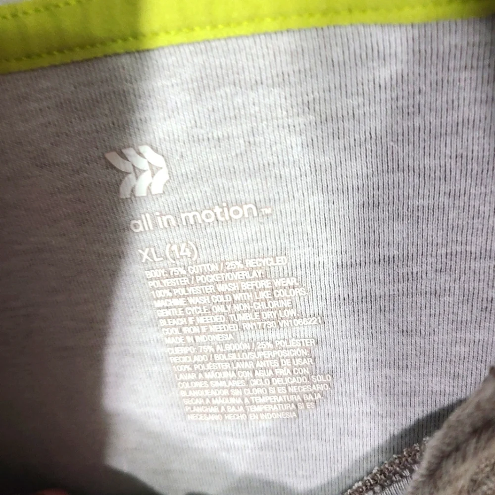 All In Motion Girl's Jogger Size XL 14 Sweat Suit‎ 2 Piece Activewear Outdoors